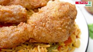 Jollof Rice amp Fried Chicken  SPAR Market Nigeria [upl. by Mayman]