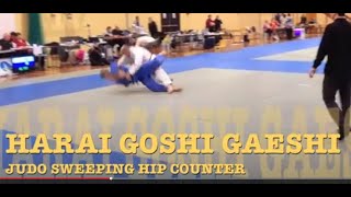 haraigoshi gaeshi JUDO COUNTER throw for SWEEPING HIP [upl. by Bentlee]