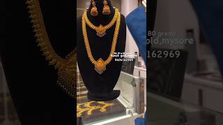 ✨👌 Beautiful grand look gold bridal sets from 55 grams bridalset viralvideo jewellerydesigns [upl. by Enilhtak]