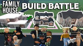 750K FAMILY HOUSE BUILD BATTLE In BLOXBURG [upl. by Bauer216]