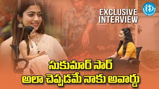 Rashmika Mandanna Exclusive Interview  Pushpa Movie  Allu Arjun  Sukumar  iDream Filmnagar [upl. by Ivanah]