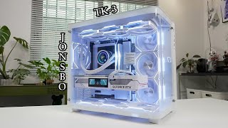 JONSBO TK3 Full White RTX 4070Ti Super Build [upl. by Yarak]