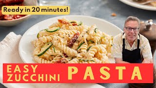 20 Minute Zucchini Pasta  Mediterranean Diet Recipes [upl. by Livvi774]