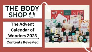 The Body Shop The Advent Calendar of Wonders 2023 Contents Revealed [upl. by Danas]