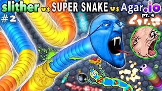 SLITHERio 2 vs AGARio 4 vs SUPER SNAKEio 1 FGTEEV Duddy Plays amp Ranks All 3 Favorite [upl. by Ahsil]