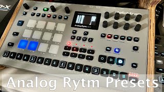 Elektron Analog Rytm MKII Factory Patterns no talking [upl. by Tosch]