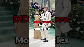 3 Celebrities You Didn’t Know Ride Motorcycles 😱 😱 [upl. by Krauss836]