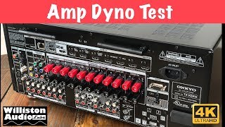 Onkyo TXRZ810 Power Output Test  Rated Power Plus Some 4K [upl. by Sotsirhc]