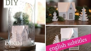 Weihnachtsdeko basteln  Winterlandschaft Tutorial  Winter wonderland Howto  Deko Kitchen [upl. by Oigaib]