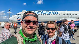 SunExpress Boing 737800 Flug von Düsseldorf nach Antalya Türkei 🇹🇷 [upl. by Eeldivad]