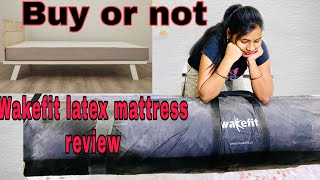 Wakefit latex mattress reviewunboxing wakfit latex mattresslatex mattress in India [upl. by Putscher]