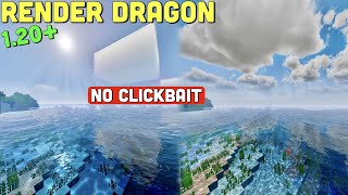 Top 6 MCPE 120 BEST Ultra Realistic Shaders for RENDER DRAGON Android iOS Windows 10 NEW [upl. by Derej73]