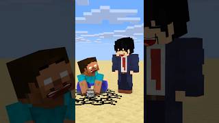 HELP Herobrine To Power Up And Throw Bedrock friendship shorts trending anime [upl. by Lucienne]