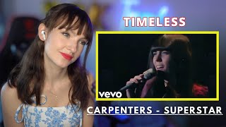 Carpenters  Superstar  First Time Reaction [upl. by Iphagenia]