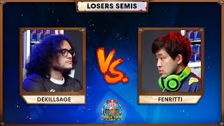 DEKILLSAGE vs FENRITTI Losers SemiFinal  Red Bull DBFZ World Tour Japan [upl. by Doykos]