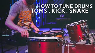 How to Tune New Drum Heads in Perfect 4th Intervals [upl. by Suivart]