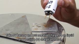 Stainless steel checking chemical  Electrolyte detection of molybdenum [upl. by Harl493]