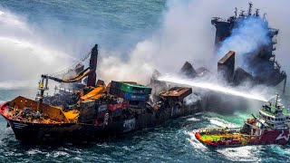 TOP 10 Most Shocking Container Ships Accidents and Disasters [upl. by Dur958]