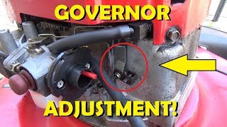 How to Adjust RPM on Mower w No Carb Adjustments [upl. by Ellehcan248]