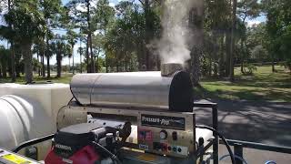 Hot Water Pressure Washer Burns Off Oils First Run  Pressure Pro 6115PRO10G [upl. by Neih614]