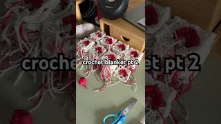 Crochet a blanket with me part 2 crochet crocheting shorts [upl. by Attelrahs187]