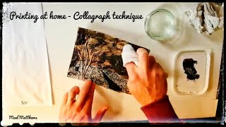 Printing Technique for Art Students and Teachers  Collagraph [upl. by Islaen74]