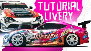 Supra A90 LIVERY Tutorial Carx Drift Racing [upl. by Ehud476]