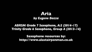 Aria by Eugene Bozza for alto saxophone and piano [upl. by Harneen26]