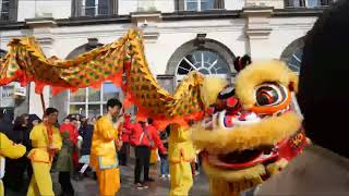 Défilé de la danse du dragon pour célébrer le NOUVEL AN CHINOIS apprendre la culture chinoise [upl. by Ezarra]