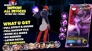 Script Skin Chou KOF  Iori Yagami No Password Terbaru Full Effect amp Voice  New Update [upl. by Aubert]