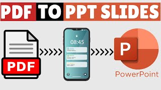 PDF to PPT Converter in Mobile  Convert PDF to PowerPoint [upl. by Lamont]