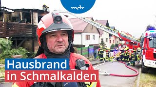 Tragödie Einfamilienhaus in Schmalkalden abgebrannt  MDR um 4  MDR [upl. by Avehsile]