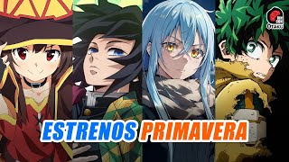 Estrenos de ANIME PRIMAVERA 2024 y donde verlos [upl. by Doowyah31]