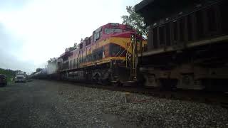 932 csx B725 with NS4019Kcs4579 east going to the shore track cam corder video [upl. by Engeddi]