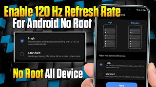 Enable 120Hz Refresh Rate With SetEdit Codes  Android Boost Performance  No Root [upl. by Andra774]