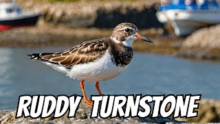 Ruddy Turnstone in Bridlington harbour [upl. by Ikairik]