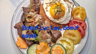 196  Boeuf sauté Boeuf Luc Lac  Bò lúc lắc bò lắc chảo [upl. by Heddi]