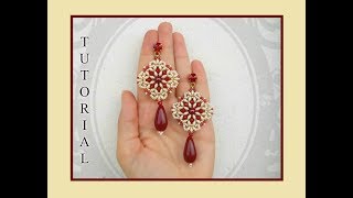 Tutorial Orecchini RENEE by Burzy Creazioni e Semplici Bijoux  handmade earrings DIY [upl. by Hekker]