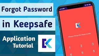 Keepsafe Forgot Password  Pin code  How to Reset Pin in Keepsafe App [upl. by Bosch421]