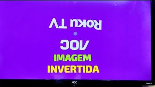 tv AOC imagem invertida como desvirar imagem MOD32S519578G Adaptar tela MODELOLÍDERSMART 32A12G [upl. by Redford]