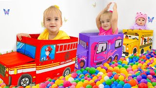 Wheels On The Bus story with Alice  Nursery Rhymes amp Kids Songs [upl. by Ivanah]