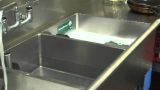 3 sink dishwashing method  LandscapeSafetycom [upl. by Guinna]