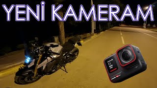 YENİ KAMERAM İNSTA 360 ACEPRO  gsxs1000 motovlog insta360 [upl. by Nired372]