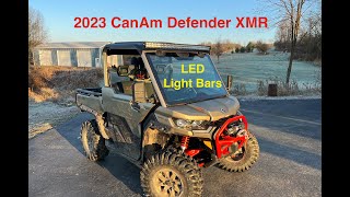 2023 CanAm Defender XMR  LED Light Bar Installation [upl. by Aelaza926]