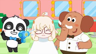 Baby Panda Hairdresser  Hair Cutting  Haircut  Good Habits  BabyBus  Kids Songs and Cartoons [upl. by Germann]