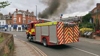 Bin lorry on fire and exploding in Weybridge  Big Explosion at 6 mins 25 😯 [upl. by Arza]