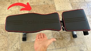 Yoleo Adjustable Weight Bench Review Perfect for Home Gym [upl. by Gertie]