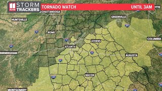 Live radar  Tracking severe storms moving through metro Atlanta north Georgia [upl. by Bab]