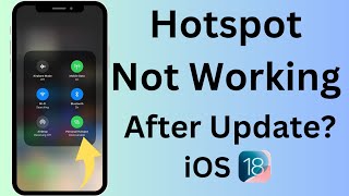 How to fix Hotspot problem in iPhone after update  iOS 18 Personal Hotspot not working [upl. by Ola]