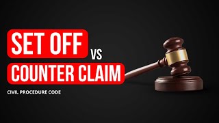 Difference between SET OFF and COUNTER CLAIM  Zia Judicials [upl. by Eugenides438]